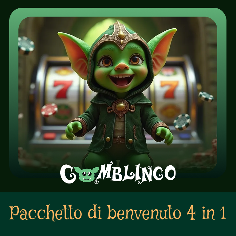 Richiedi il tuo bonus di benvenuto 4 in 1 al Casinò - Gomblingo